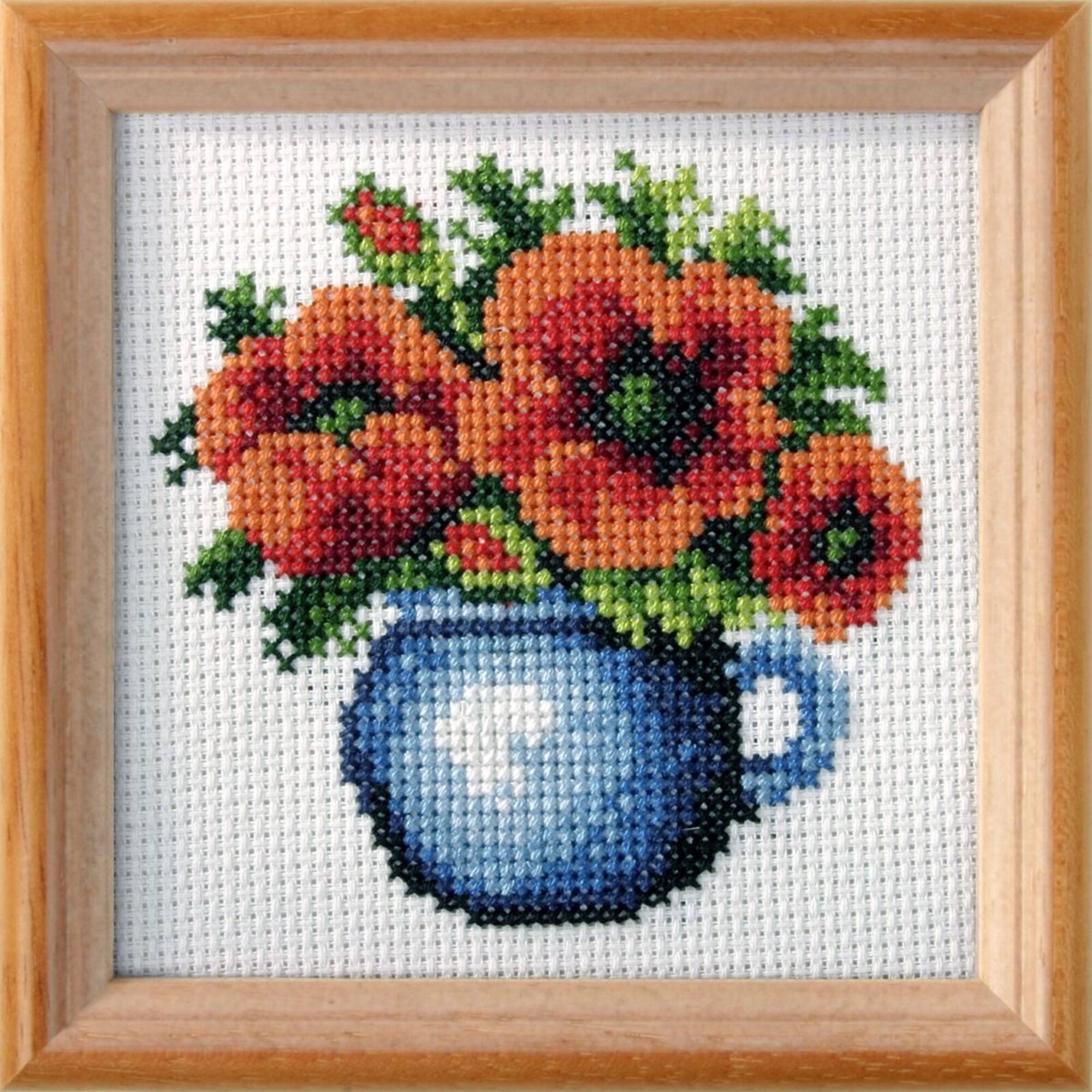 Orchidea Cross Stitch Kit Poppies